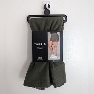 Torrid Green Bike Shorts